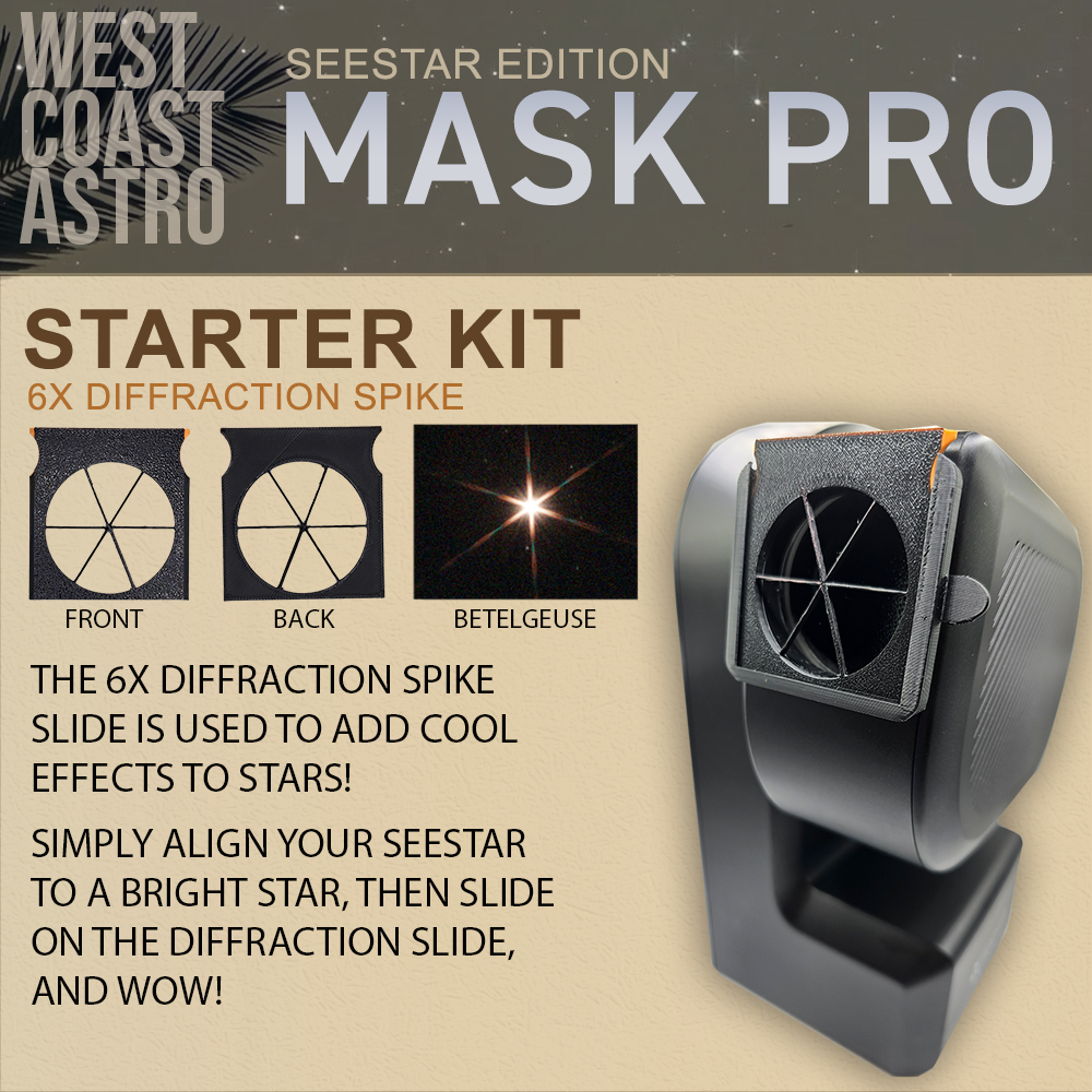 Kit Deluxe Per Seestar S50 Di Tecnosky: 5 Accessori Per Astrofotografia E Osservazione, Include Paraluce, Maschere E Portafiltro